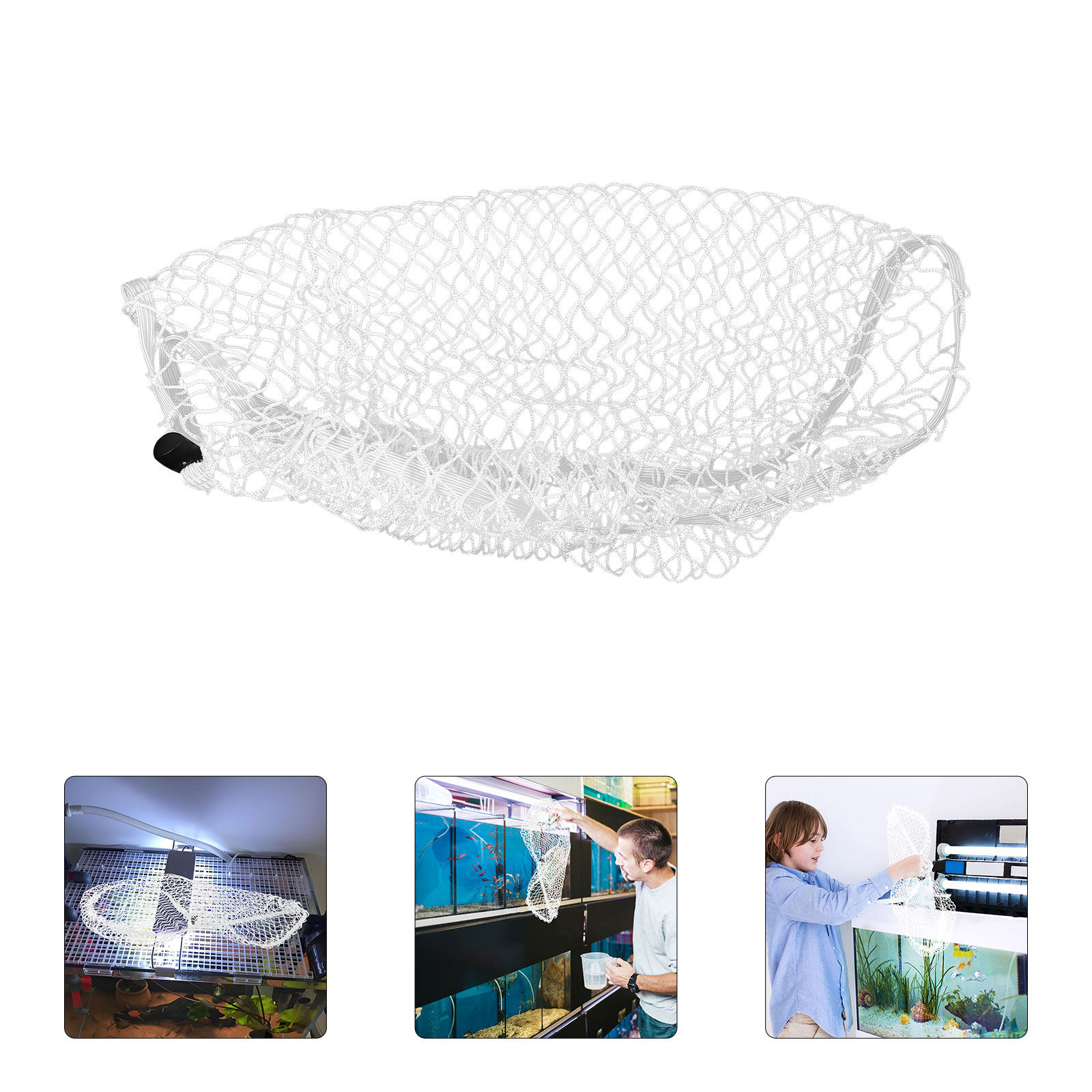 Aquarium Fish Keeping - Nylonowa siatka ochronna do akwarium 40x20cm,