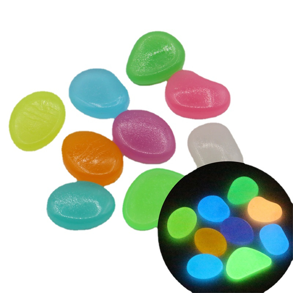 Aquarium Fishing - 50 sztuk świecący kamień fluorescencyjny żwir