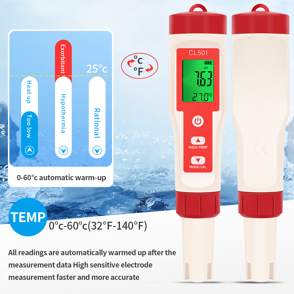 PH/CL2/H2/ORP/miernik temperat – Aquarium Test Kit recenzja i cena