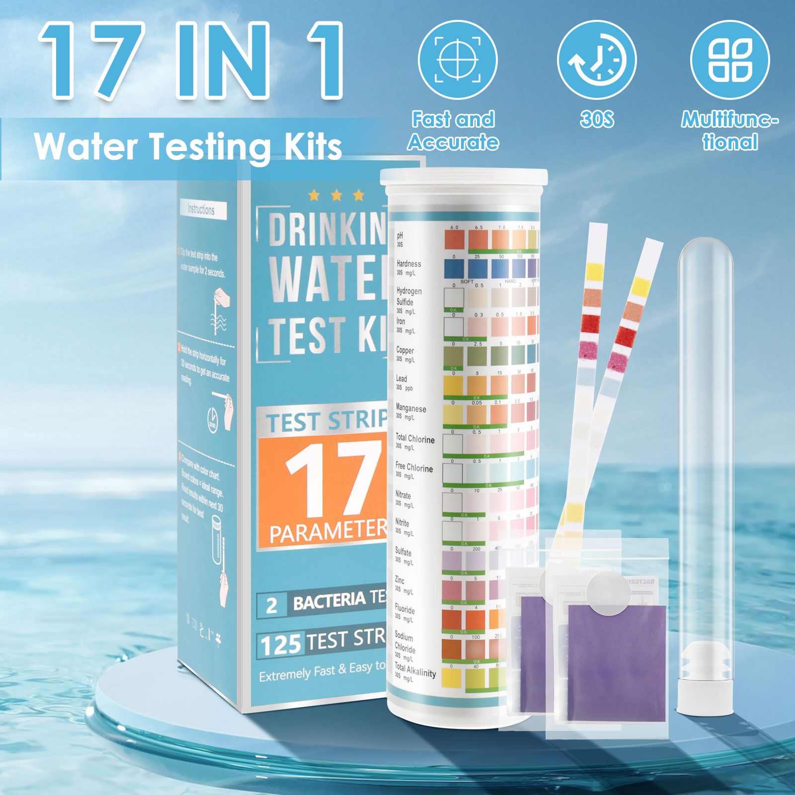 5-17 w 1 Paski testowe do akwa – Aquarium Test Kit recenzja i cena