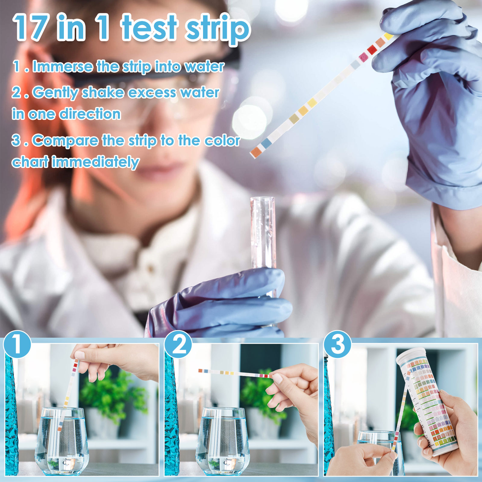5-17 w 1 Paski testowe do akwa – Aquarium Test Kit recenzja i cena